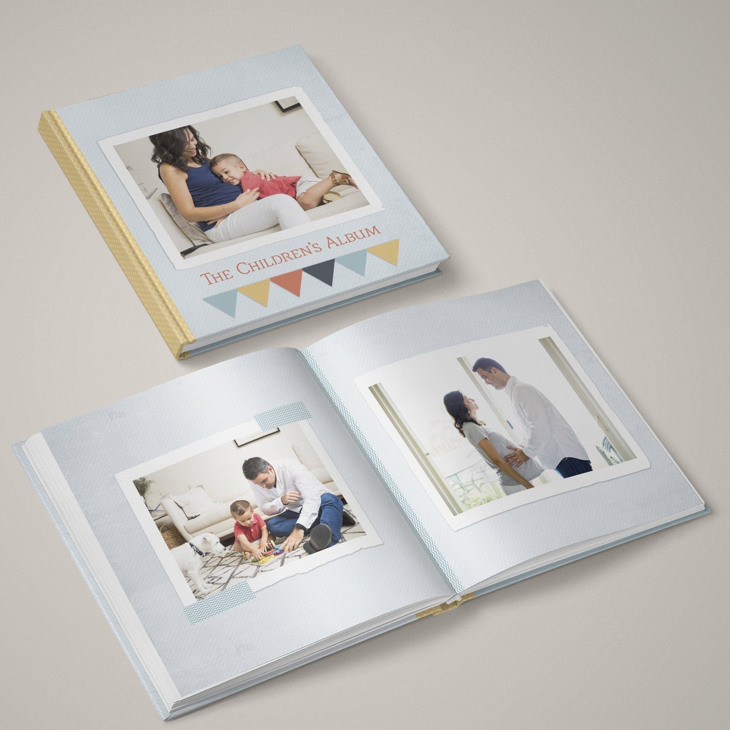 Family Life - Children - 12x24 - Album Spreads-Photoshop Template - Graphic Authority