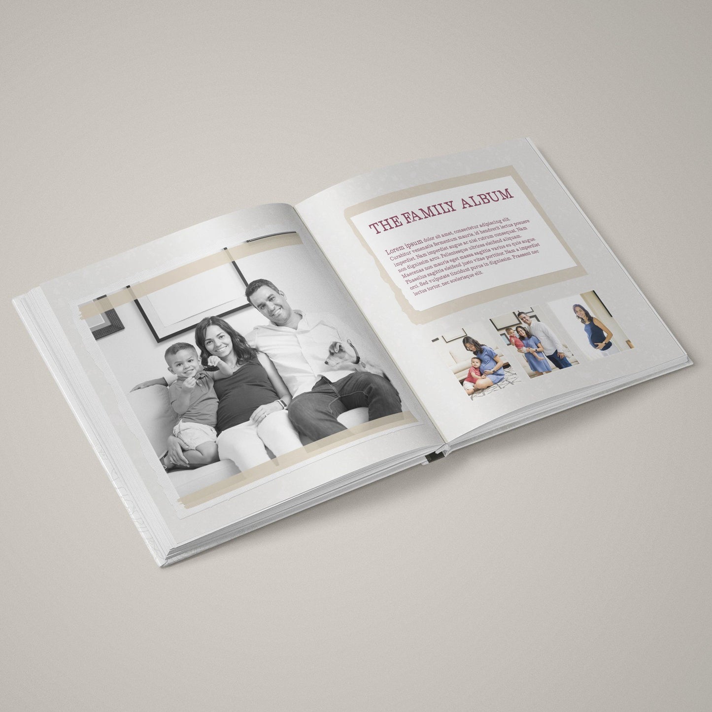 Family Life - Family - 12x24 - Album Spreads-Photoshop Template - Graphic Authority