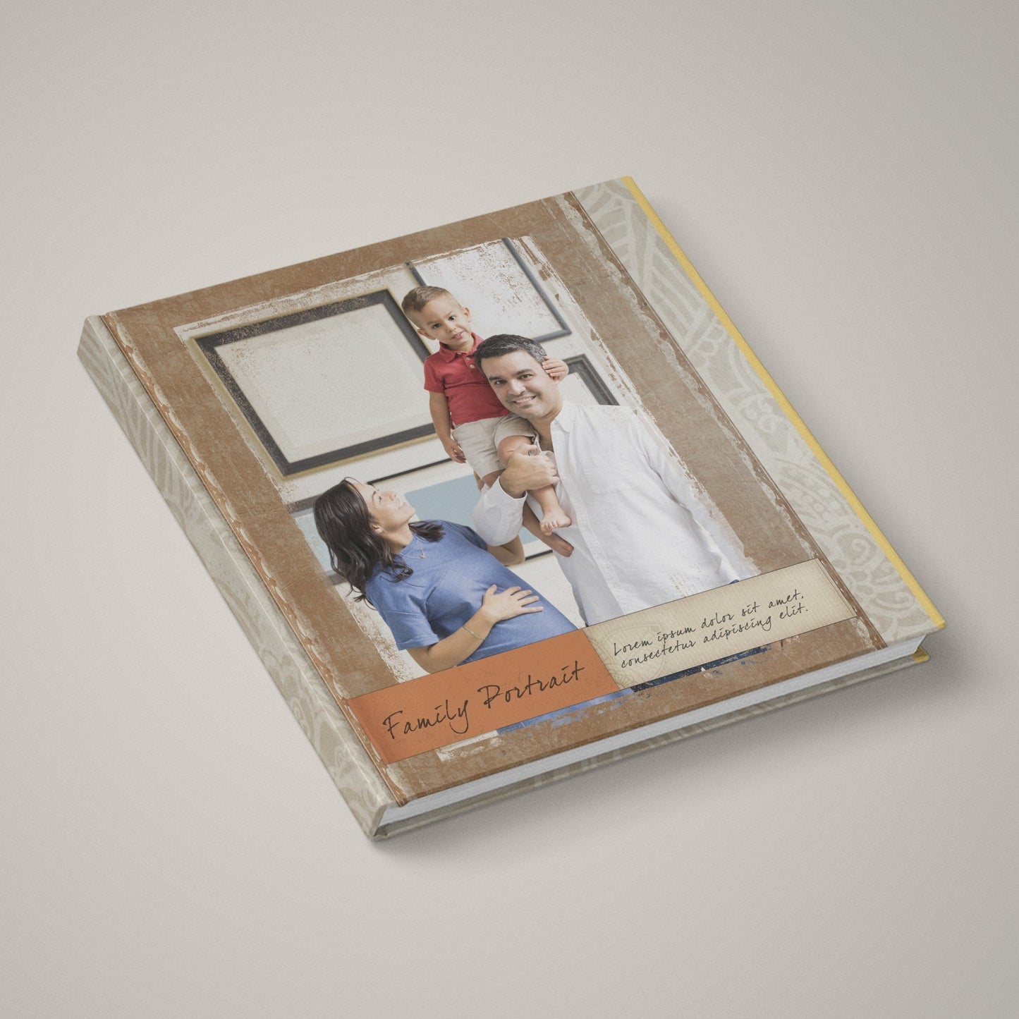 Family Portrait - 12x24 - Album Spreads-Photoshop Template - Graphic Authority