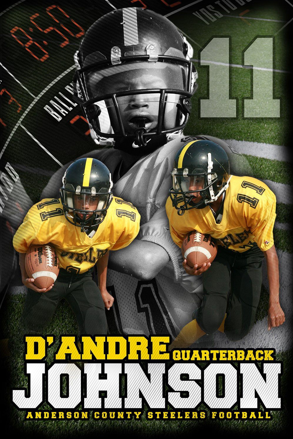 Football v.5 - Action Extraction Poster/Banner-Photoshop Template - Photo Solutions