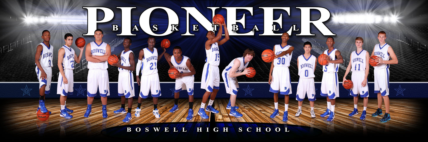 Full Court v.2 - Team Panoramic-Photoshop Template - Photo Solutions