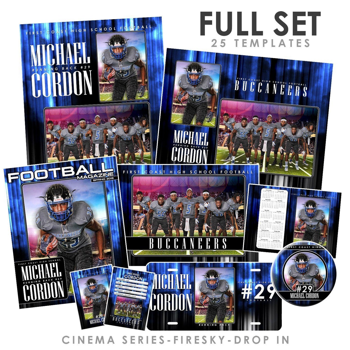 Cinema Series - Fire Sky - T&I Drop-In Collection-Photoshop Template - Photo Solutions