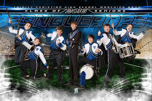 Marching Band - GroundBreaker - Team Poster/Banner-Photoshop Template - Photo Solutions