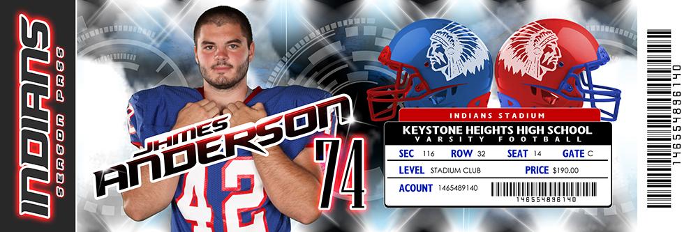 Light Storm - V.5 - Game Day Ticket - Panoramic-Photoshop Template - Photo Solutions