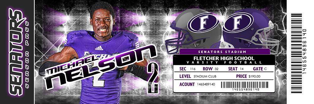 Spark - V.5 - Game Day Ticket - Panoramic-Photoshop Template - Photo Solutions