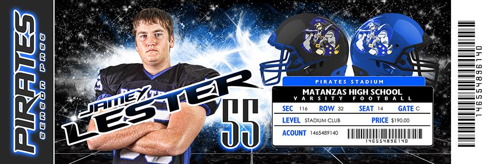 Star Dust - V.5 - Game Day Ticket - Panoramic-Photoshop Template - Photo Solutions