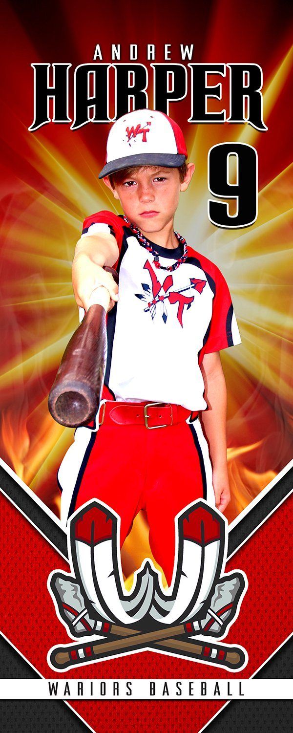 Burn - Player Wall/Locker Banner & Poster Template v.1-Photoshop Template - Photo Solutions