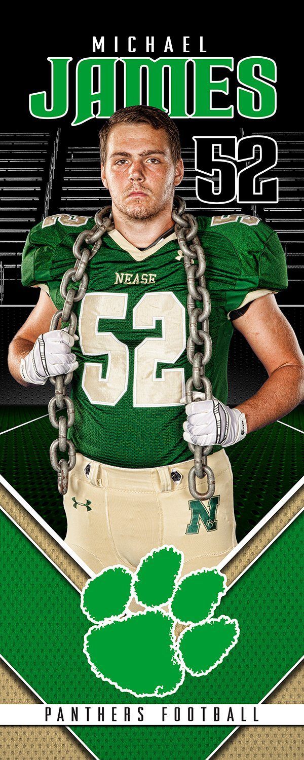 Friday Lights - Player Wall/Locker Banner & Poster Template v.2-Photoshop Template - Photo Solutions