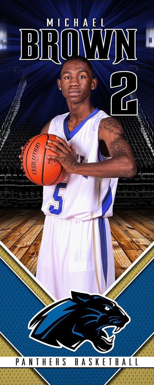 Full Court - Player Wall/Locker Banner & Poster Template v.2-Photoshop Template - Photo Solutions