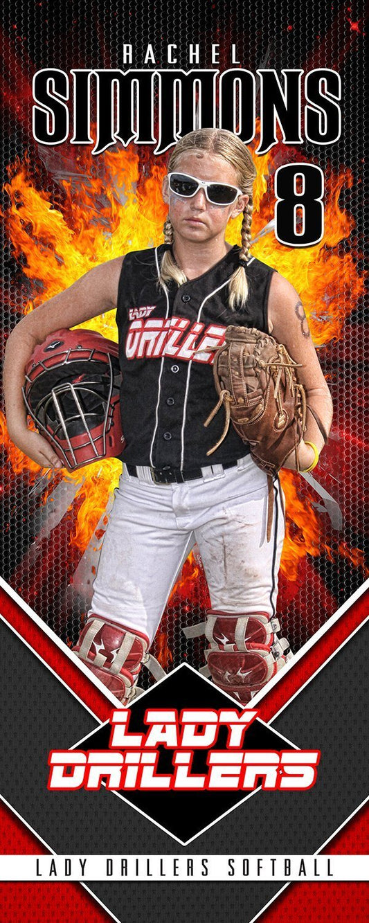 Mesh - Player Wall/Locker Banner & Poster Template v.3-Photoshop Template - Photo Solutions