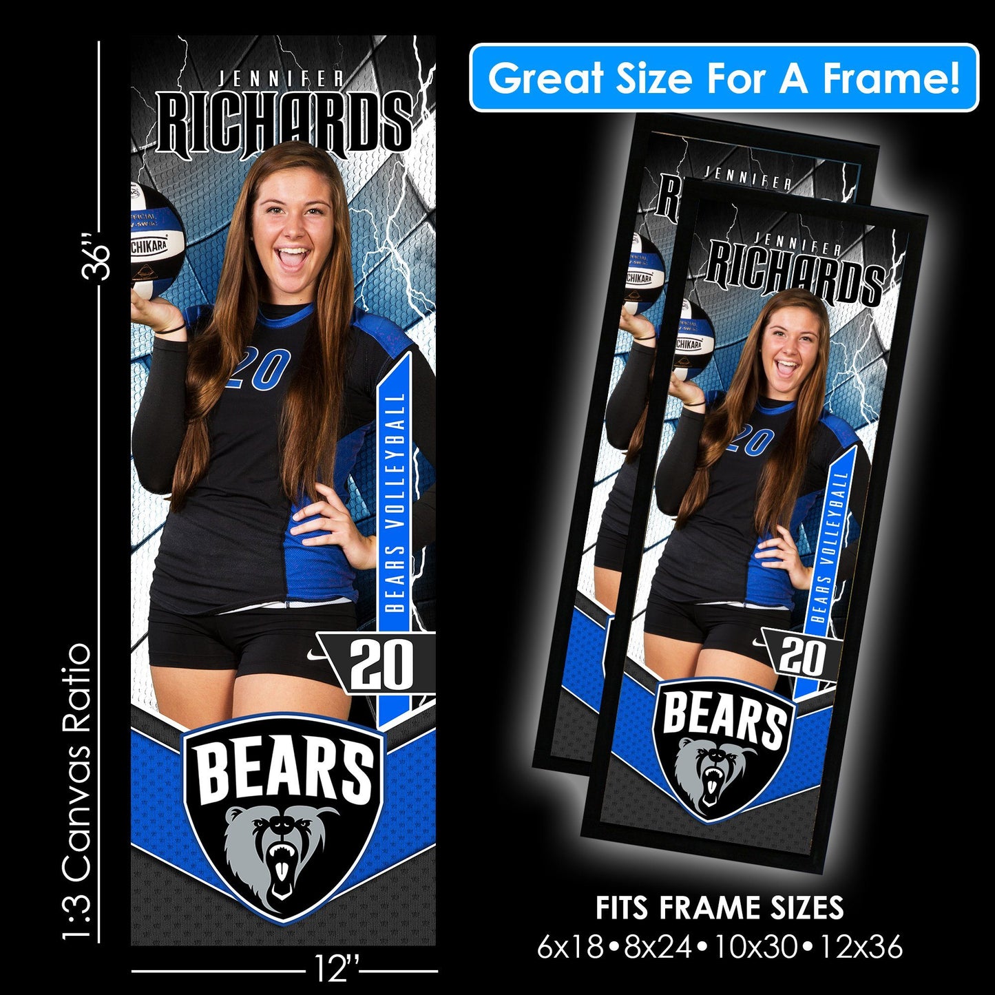 Volume 4 Full Collection - Game Day 1:3 Ratio Player Poster Template Collection-Photoshop Template - PSMGraphix