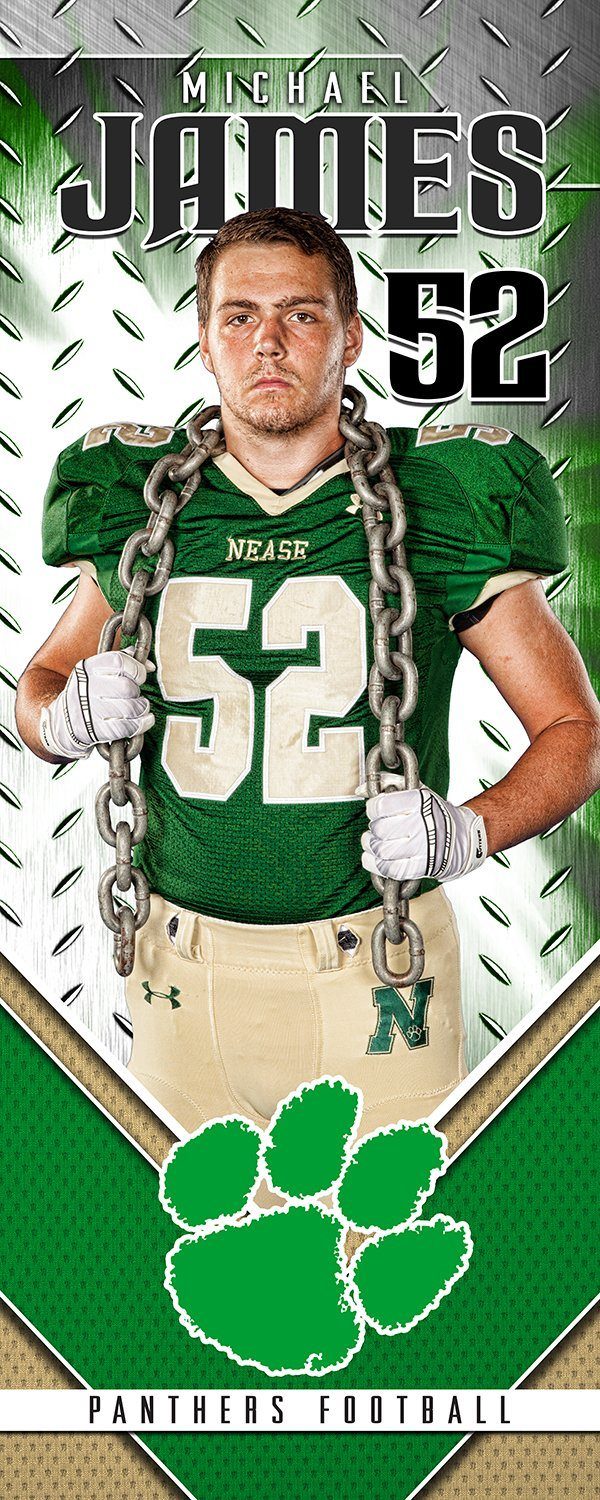 Iron Side - Player Wall/Locker Banner & Poster Template v.4-Photoshop Template - Photo Solutions
