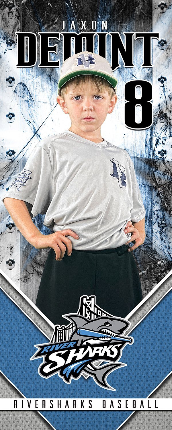 Rivet - Player Wall/Locker Banner & Poster Template v.4-Photoshop Template - Photo Solutions