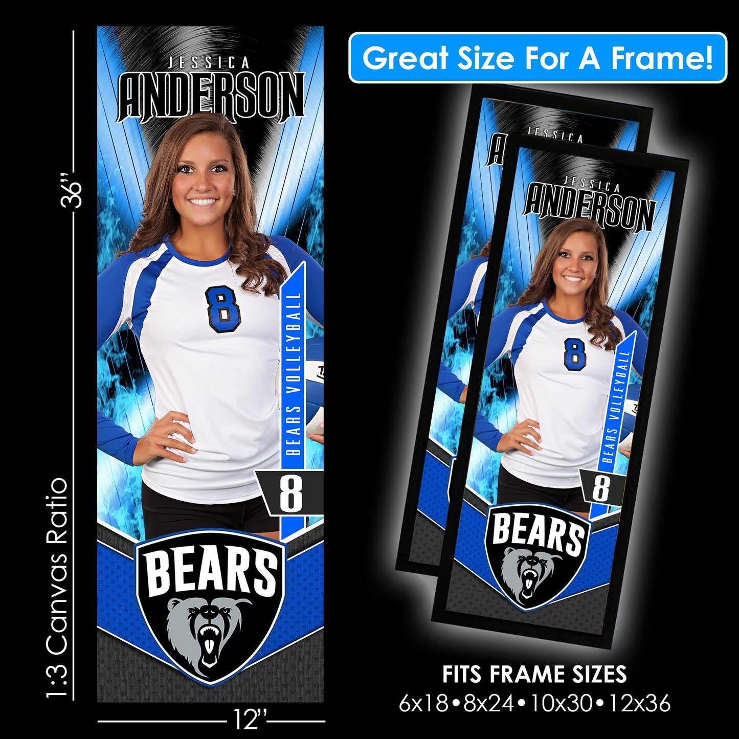 Volume 4 Full Collection - Game Day 1:3 Ratio Player Poster Template Collection-Photoshop Template - PSMGraphix