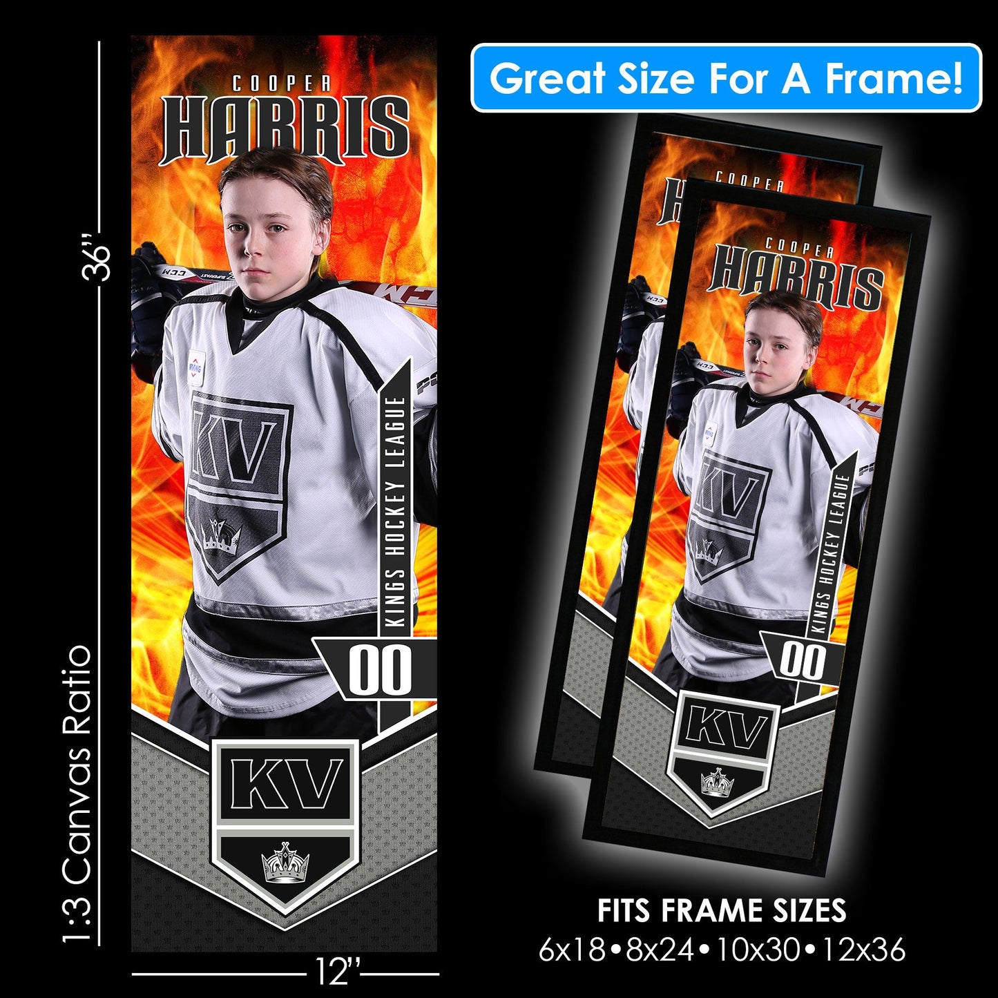 V2 - Blast - 1:3 Ratio Single Player Poster Template-Photoshop Template - PSMGraphix