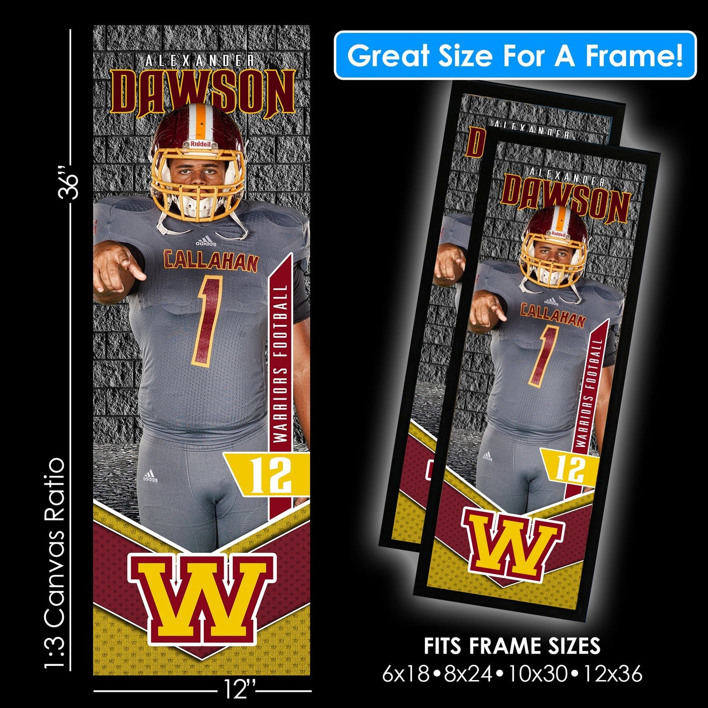 Volume 2 Full Collection - Game Day 1:3 Ratio Player Poster Template Collection-Photoshop Template - PSMGraphix