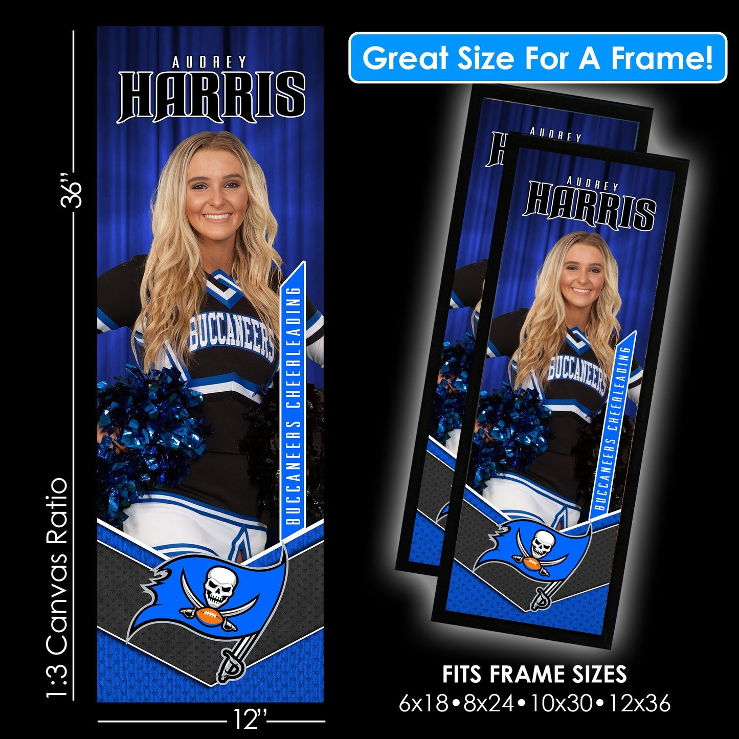 V2 - Star Stage - 1:3 Ratio Single Player Poster Template-Photoshop Template - PSMGraphix