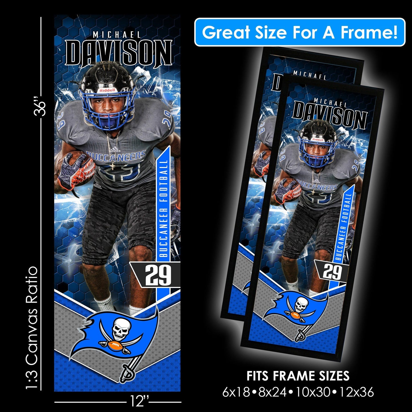 Volume 3 Full Collection - Game Day 1:3 Ratio Player Poster Template Collection-Photoshop Template - PSMGraphix