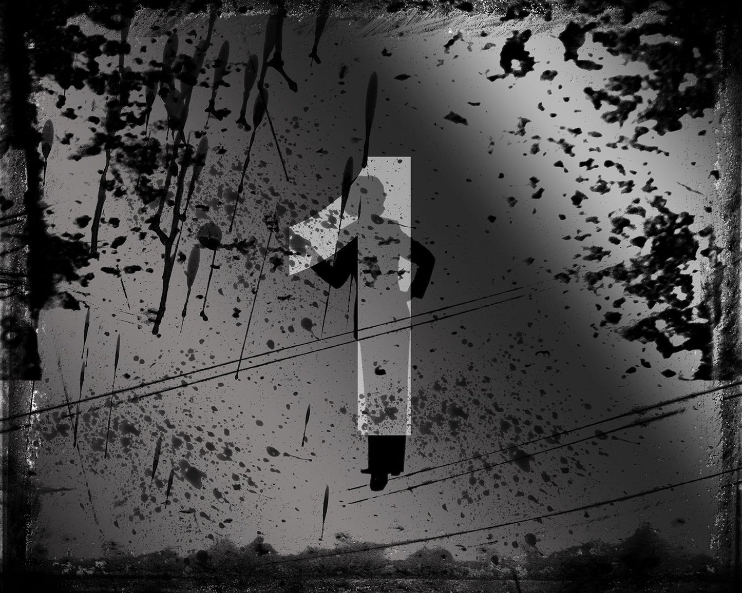 Artist Pallet - Grunge Alley Photo Frame-Photoshop Template - Graphic Authority