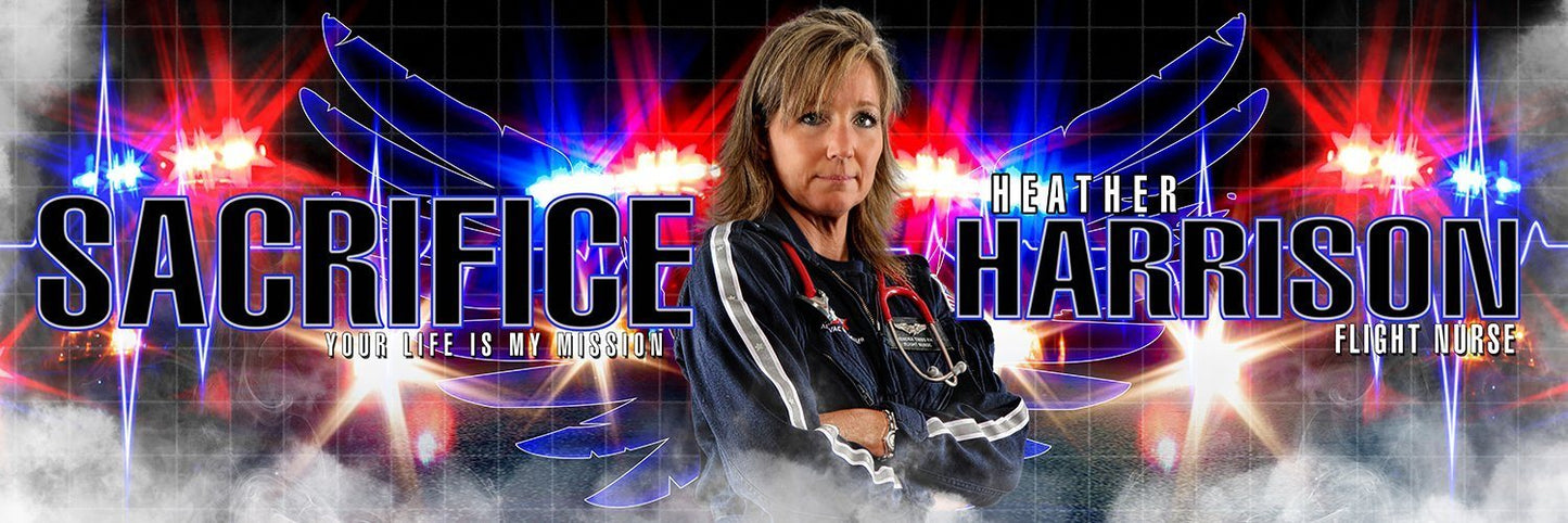 EMT Flight Nurse - V.1 - Poster/Banner Panoramic-Photoshop Template - Photo Solutions