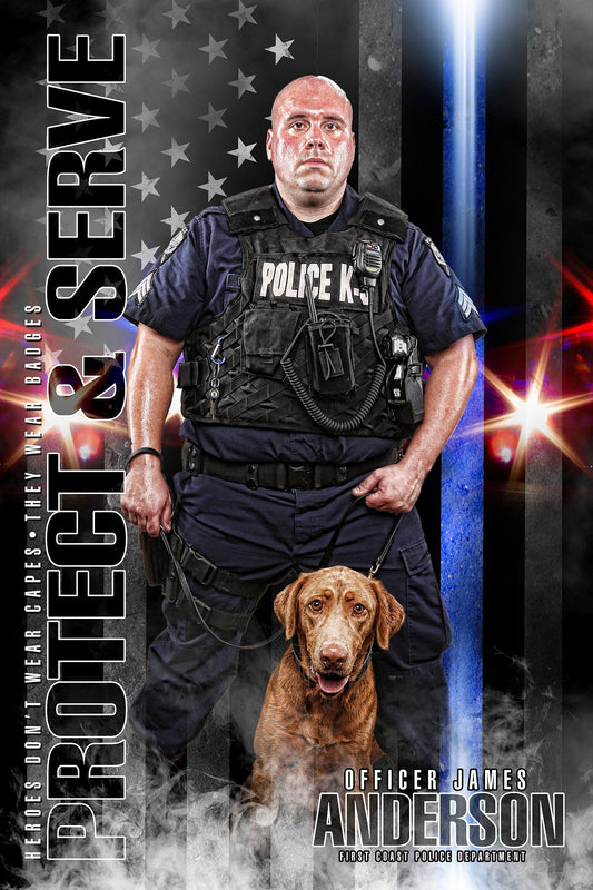 Police - V.2 - Heroes Series - Poster/Banner-Photoshop Template - Photo Solutions
