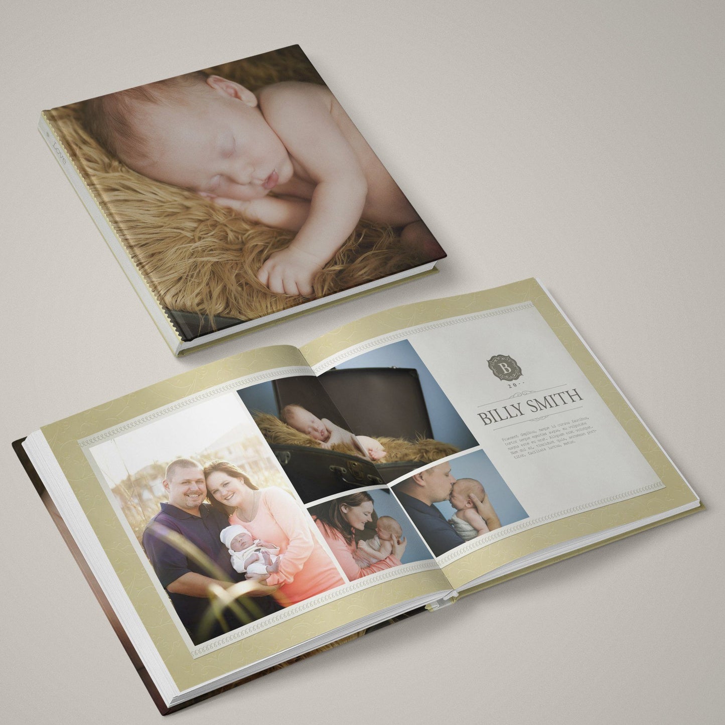 Honey Bee - 12x24 - Album Spreads-Photoshop Template - Graphic Authority
