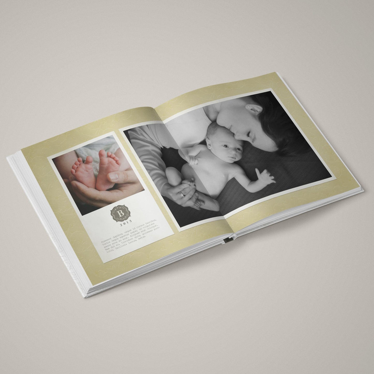 Honey Bee - 12x24 - Album Spreads-Photoshop Template - Graphic Authority