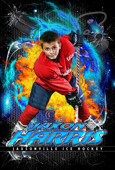 Ice v.3 - Player Banner & Poster Template-Photoshop Template - Photo Solutions