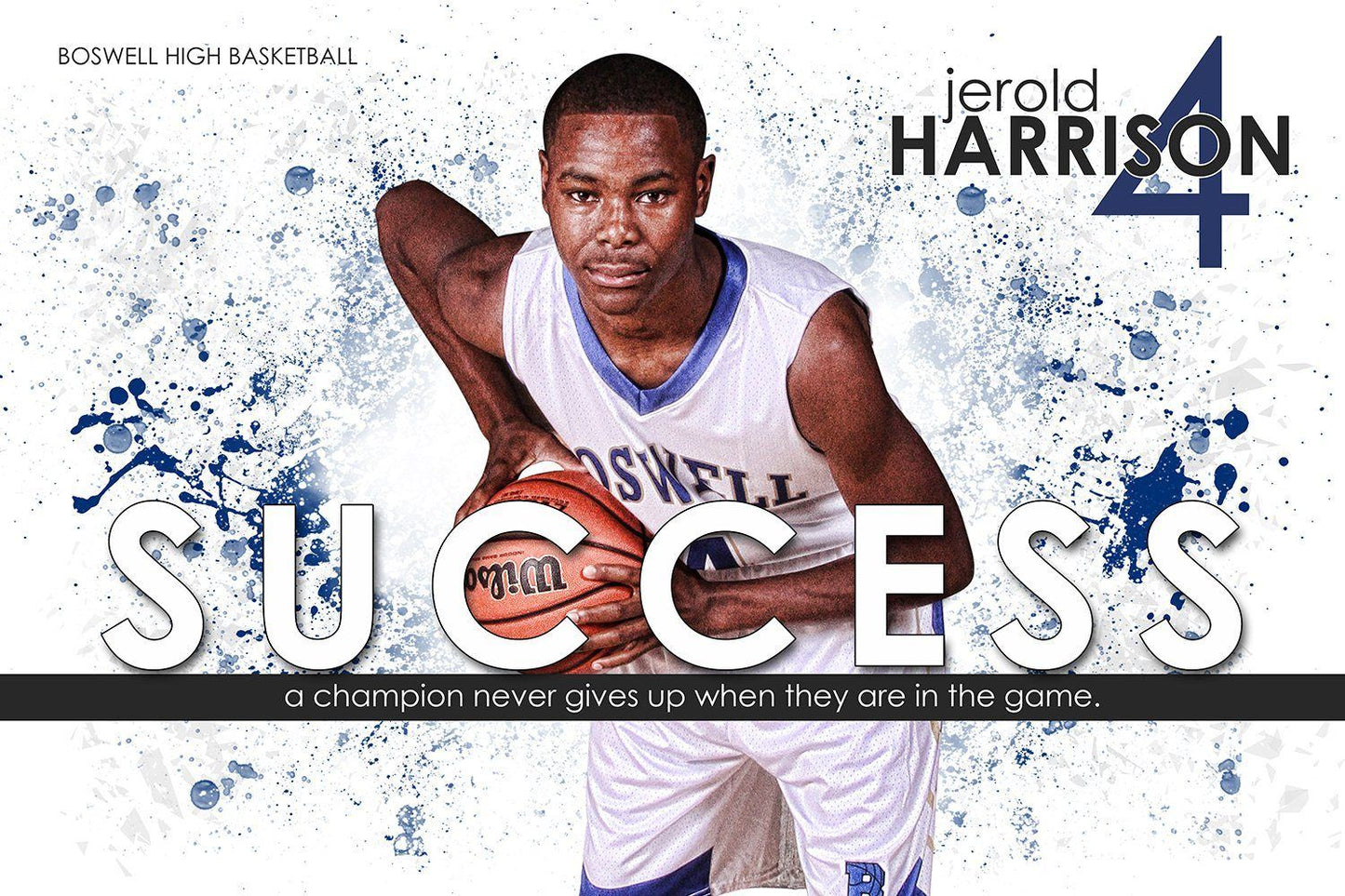 Success - Inspire Series - Poster/Banner H-Photoshop Template - Photo Solutions