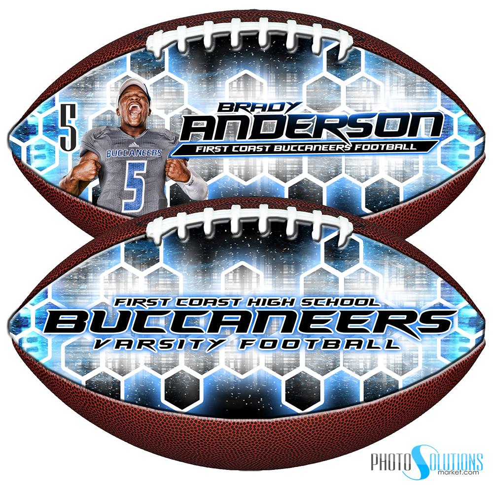 Honeycomb - Make-A-Ball - Football Template-Photoshop Template - Photo Solutions
