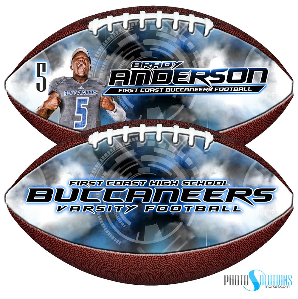 Light Storm - Make-A-Ball - Football Template-Photoshop Template - Photo Solutions