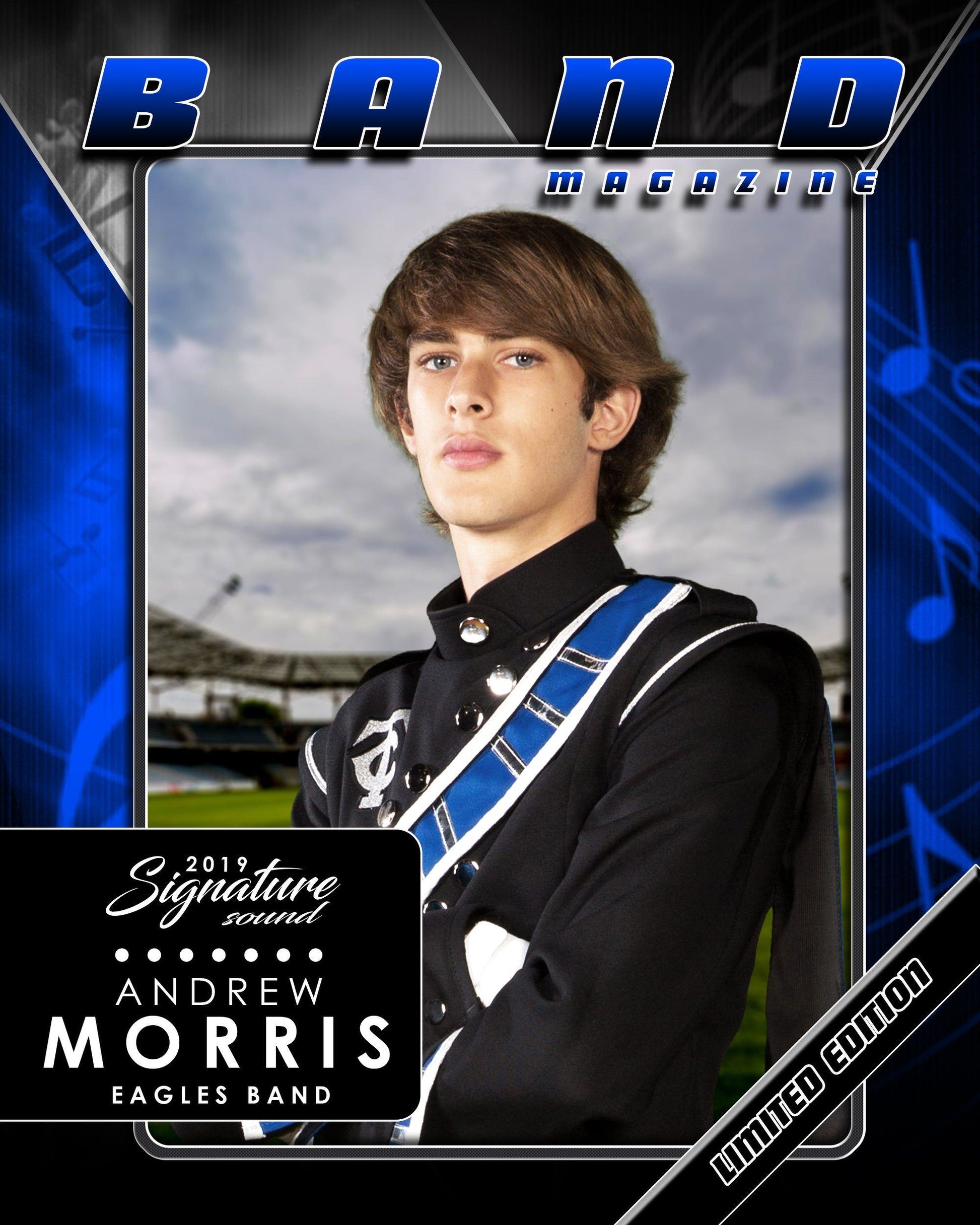 Signature Player - Band - V2 - Drop-In Magazine Cover Template-Photoshop Template - Photo Solutions