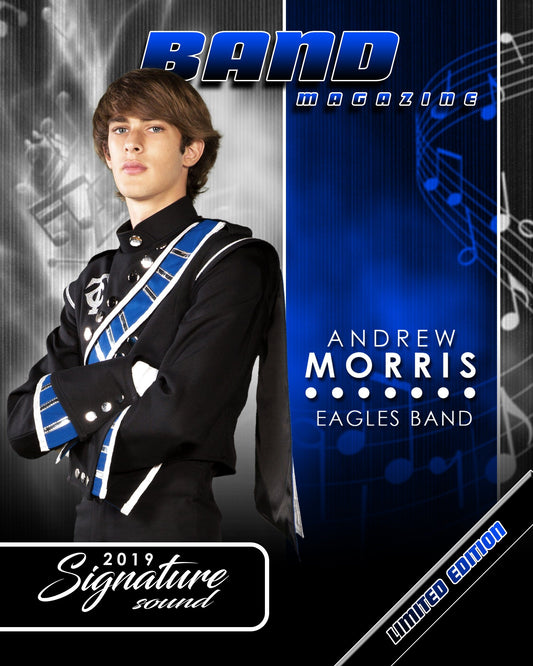 Signature Player - Band - V1 - Extraction Magazine Cover Template-Photoshop Template - Photo Solutions