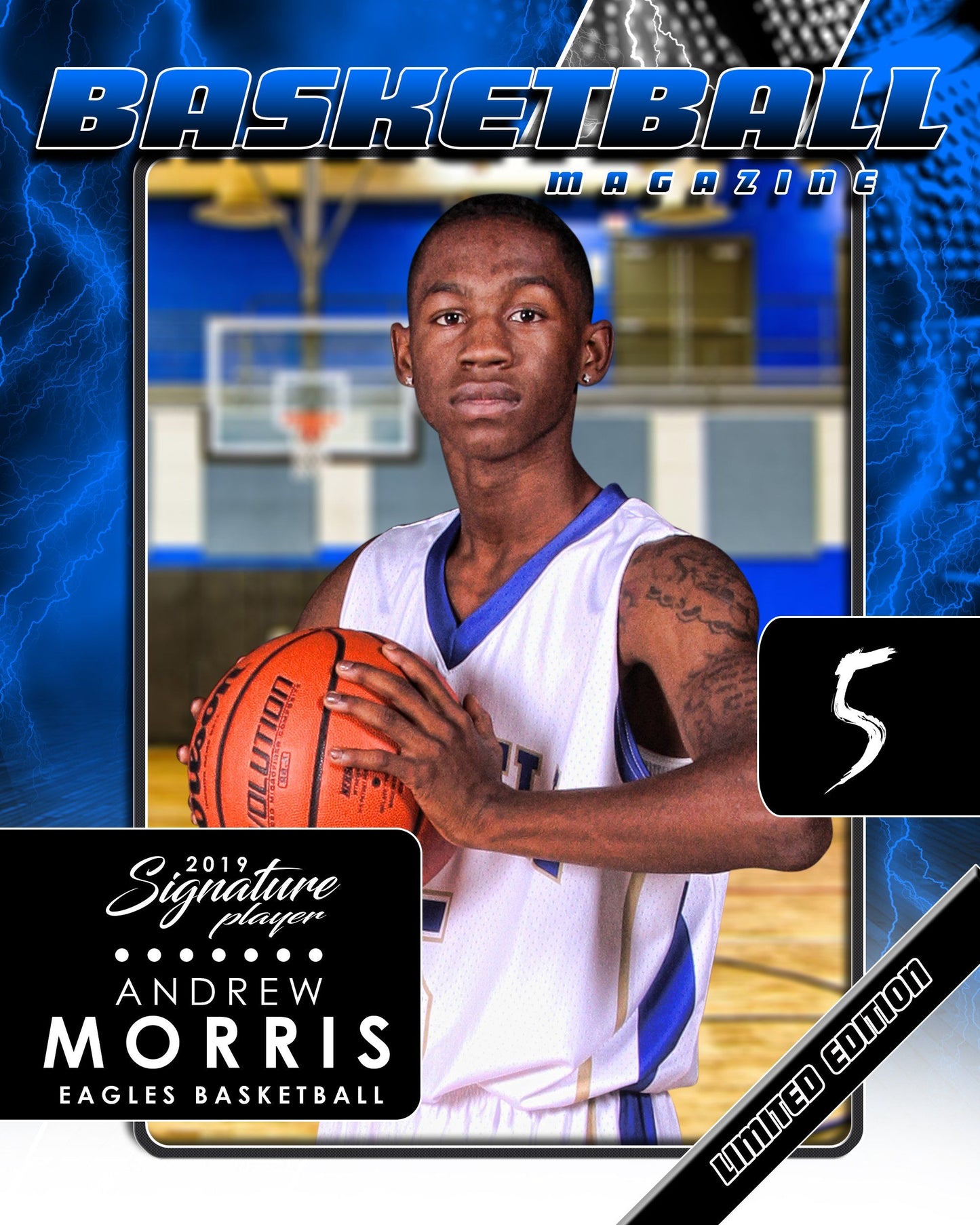 Signature Player - Basketball - V3 - T&I Drop-In Collection-Photoshop Template - Photo Solutions