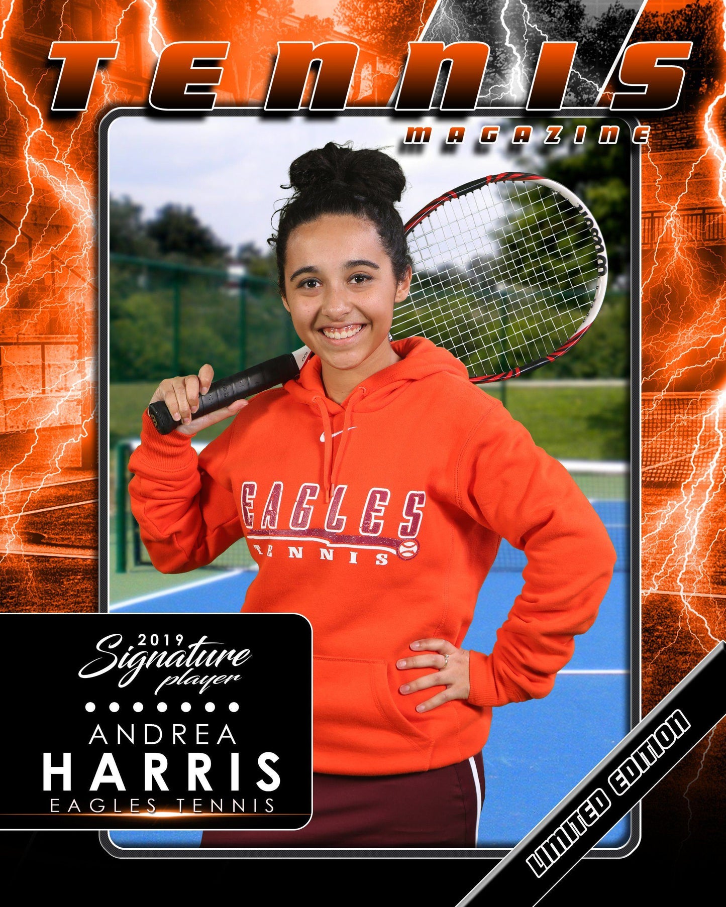 Signature Player - Tennis - V3 - T&I Drop-In Collection-Photoshop Template - Photo Solutions