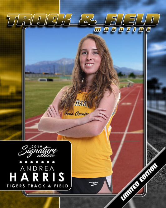 Signature Player - Track & Field - V1 - Drop-In Magazine Cover Template-Photoshop Template - Photo Solutions