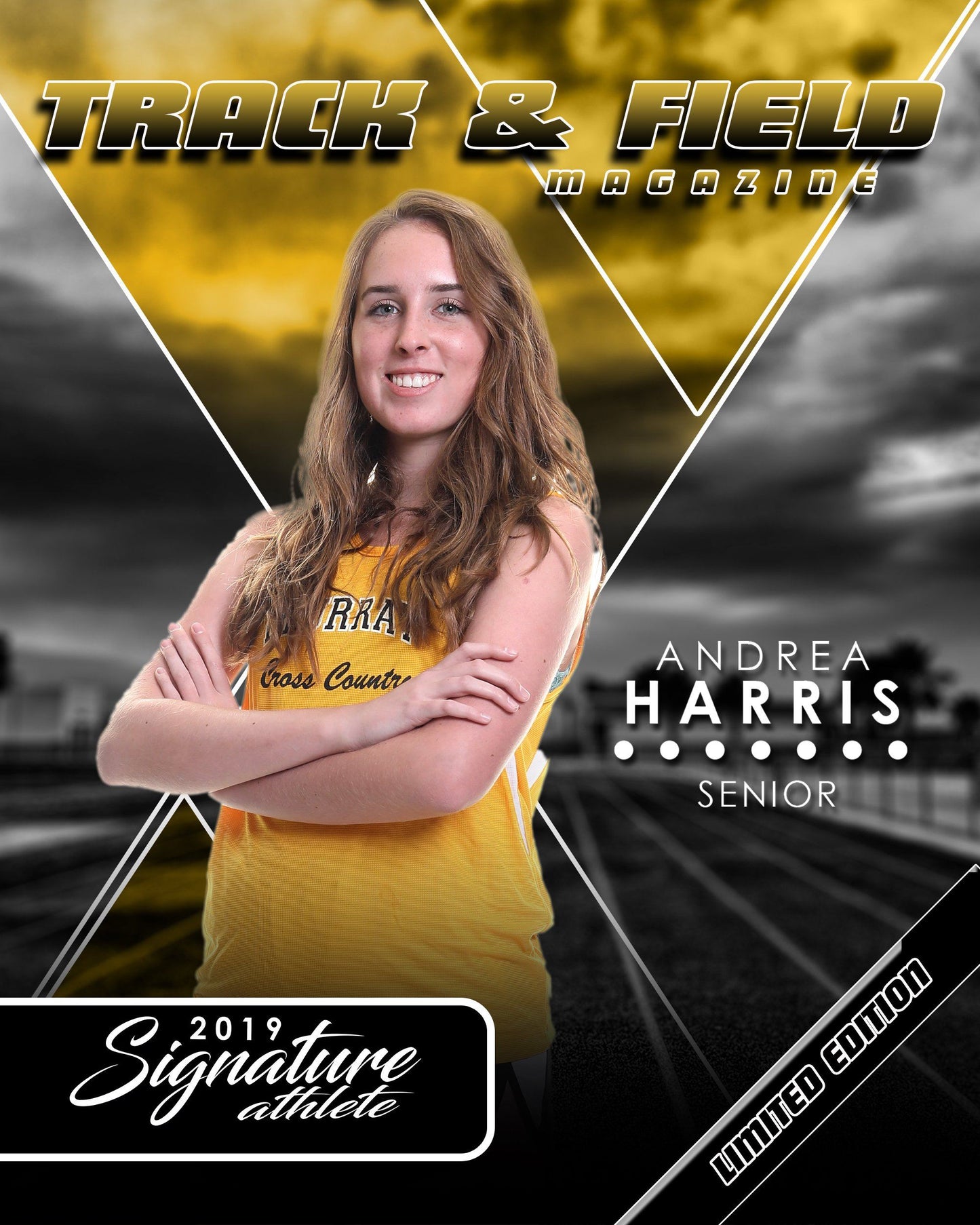 Signature Player - Track & Field - V2 - Extraction Magazine Cover Template-Photoshop Template - Photo Solutions