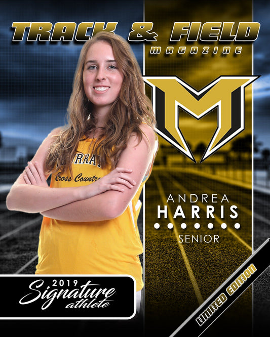 Signature Player - Track & Field - V1 - Extraction Magazine Cover Template-Photoshop Template - Photo Solutions