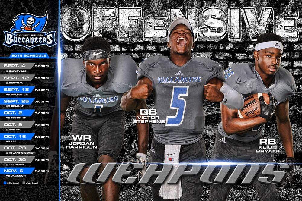 Offensive Weapons - MVP Series - Season Schedule Template-Photoshop Template - Photo Solutions