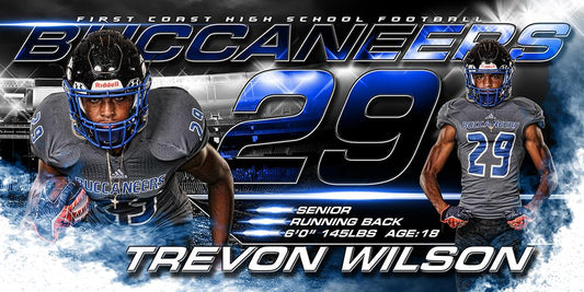 Friday Night Lights - MVP Series - 10x20 Individual Poster/Banner-Photoshop Template - Photo Solutions