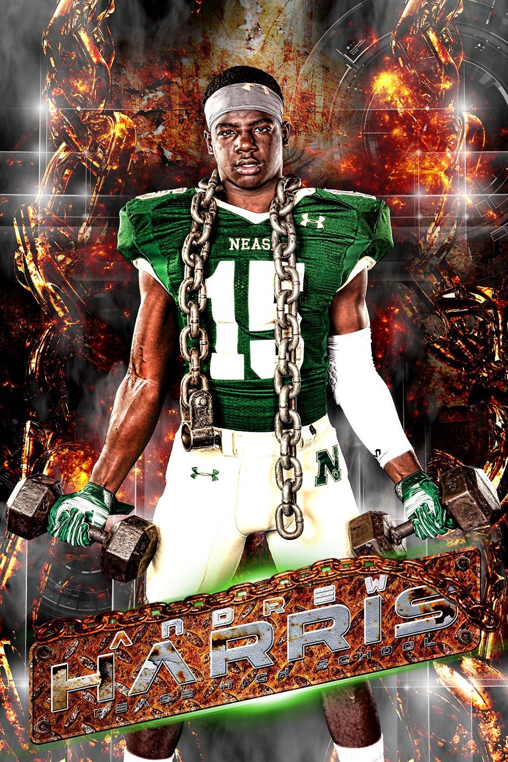 Breaking Chains - MVP Series - Player Banner & Poster Template V-Photoshop Template - Photo Solutions