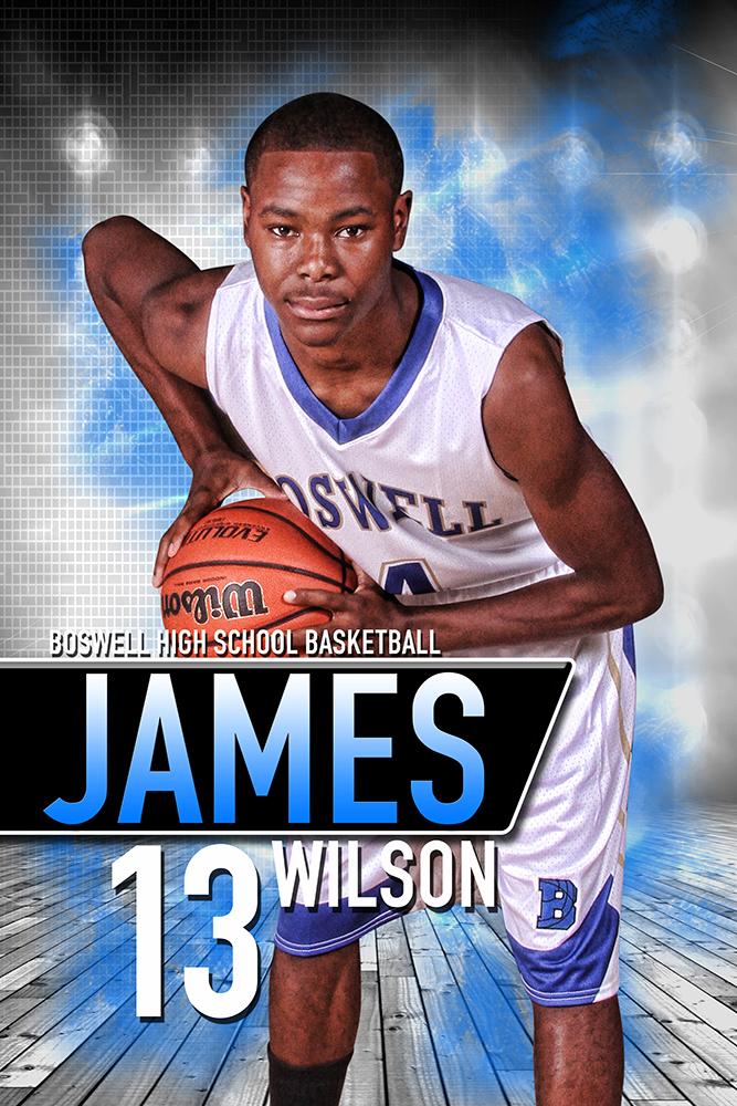 Center Court- MVP Series - Player Banner & Poster Template V-Photoshop Template - Photo Solutions