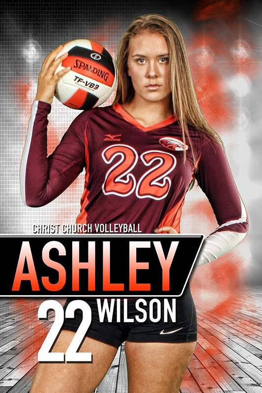 Center Court- MVP Series - Player Banner & Poster Template V-Photoshop Template - Photo Solutions