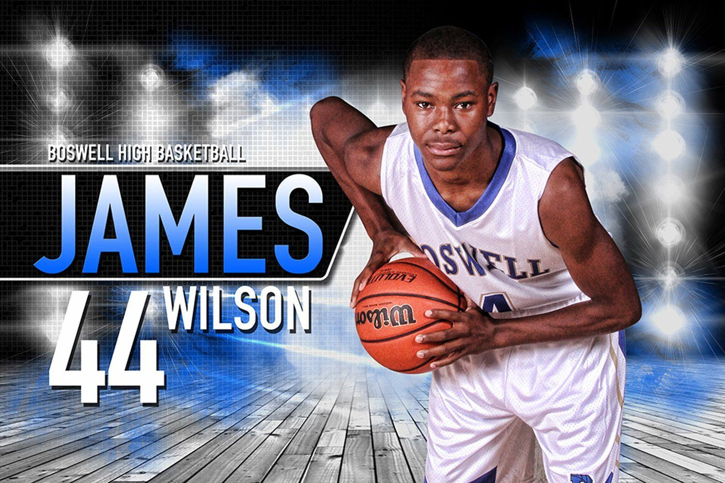 Center Court - MVP Series - Player Banner & Poster Template H-Photoshop Template - Photo Solutions