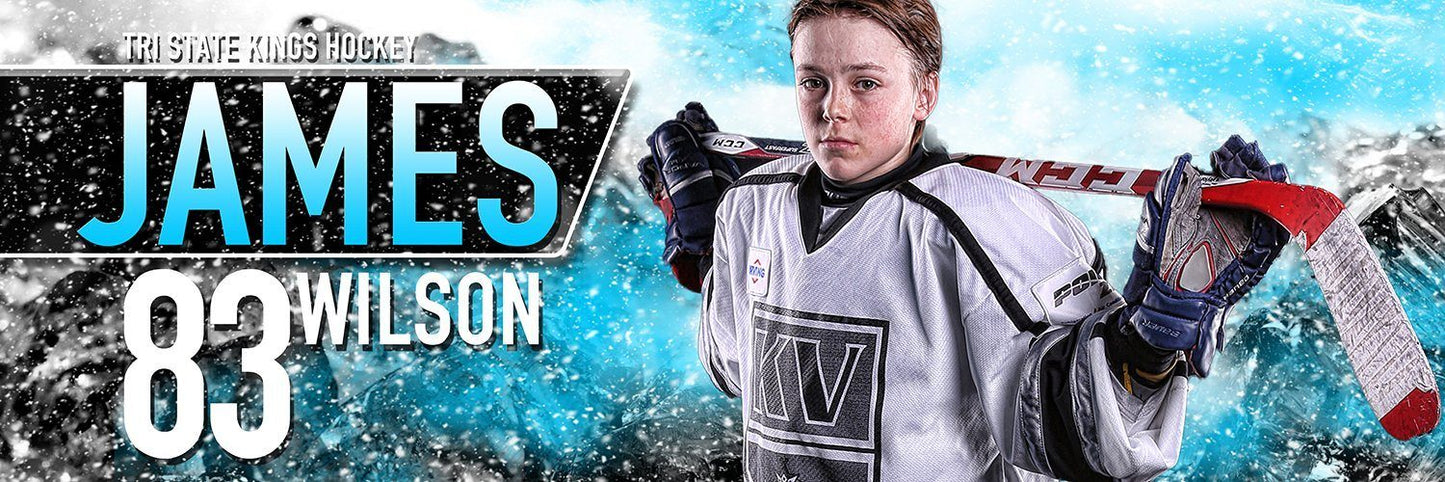 Center Ice - MVP Series - Panoramic-Photoshop Template - Photo Solutions