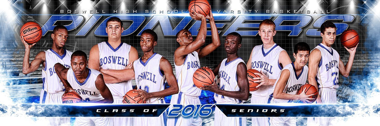 Fast Break - MVP Series - Panoramic-Photoshop Template - Photo Solutions