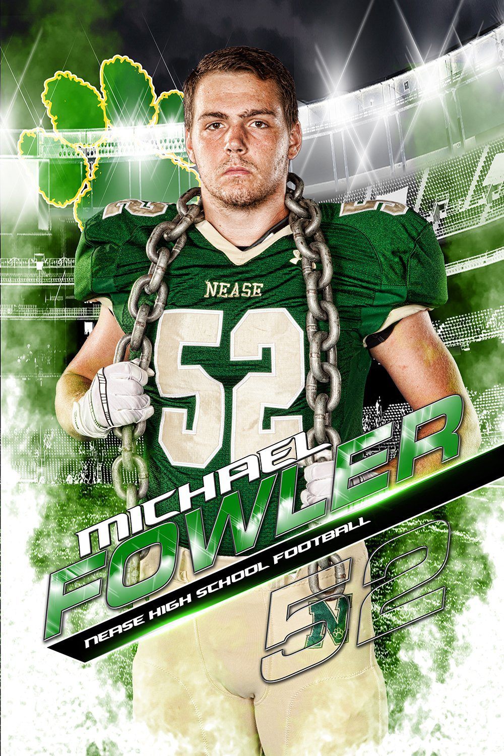 Friday Night Lights v.2 - MVP Series - Player Banner & Poster Template V-Photoshop Template - Photo Solutions
