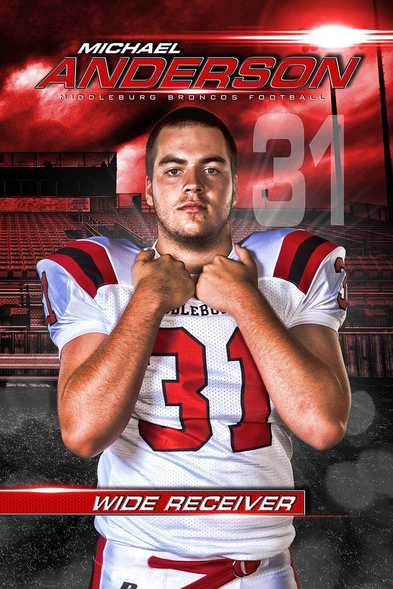 Friday Night Lights - MVP Series - Player Banner & Poster Template V-Photoshop Template - Photo Solutions