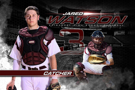 Play Ball - MVP Series - Player Banner & Poster Template H-Photoshop Template - Photo Solutions