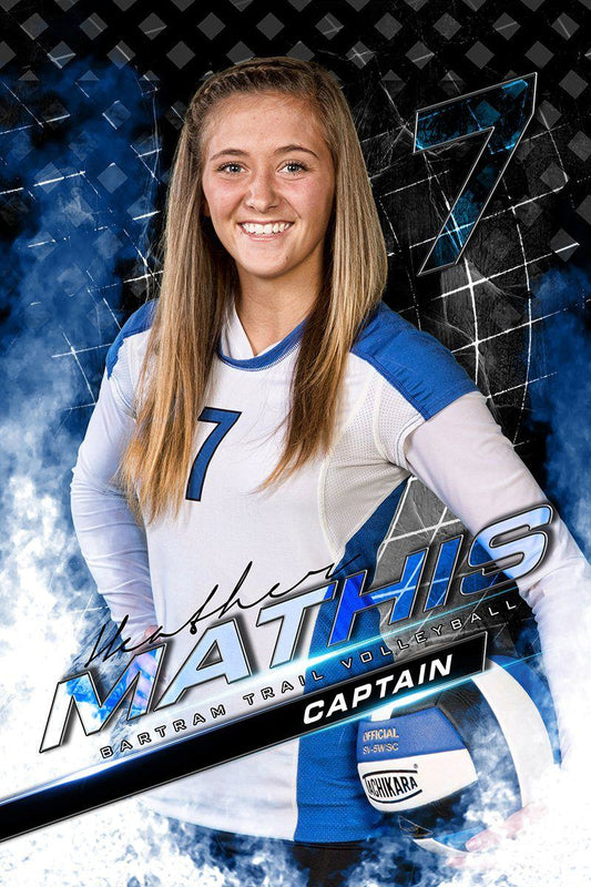 Spike - MVP Series - Player Banner & Poster Template V-Photoshop Template - Photo Solutions